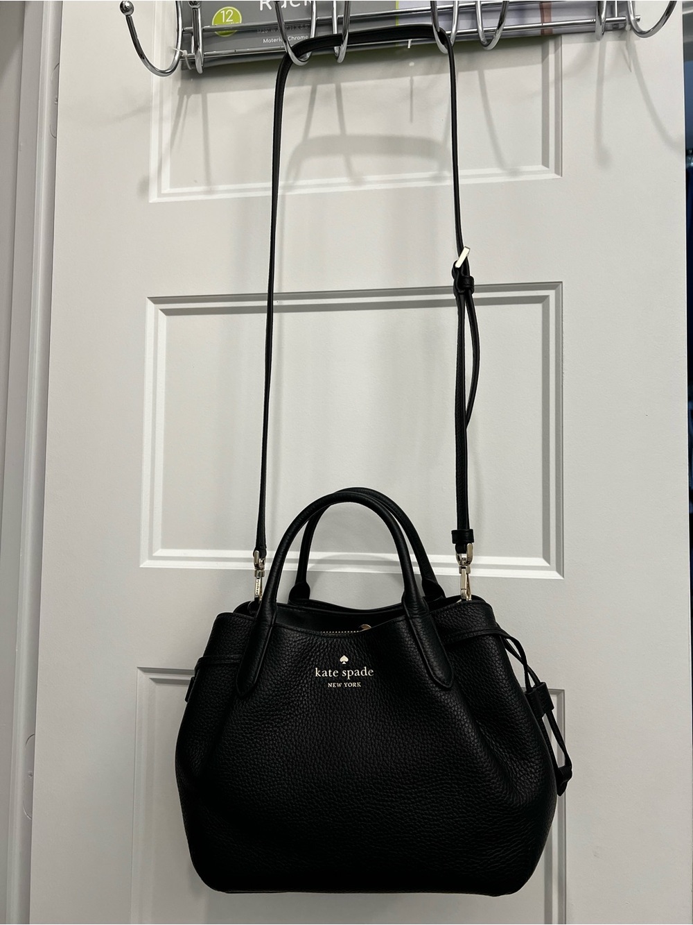 Kate Spade Small Dumpling Satchel Bag in Black - Picture 2 of 13